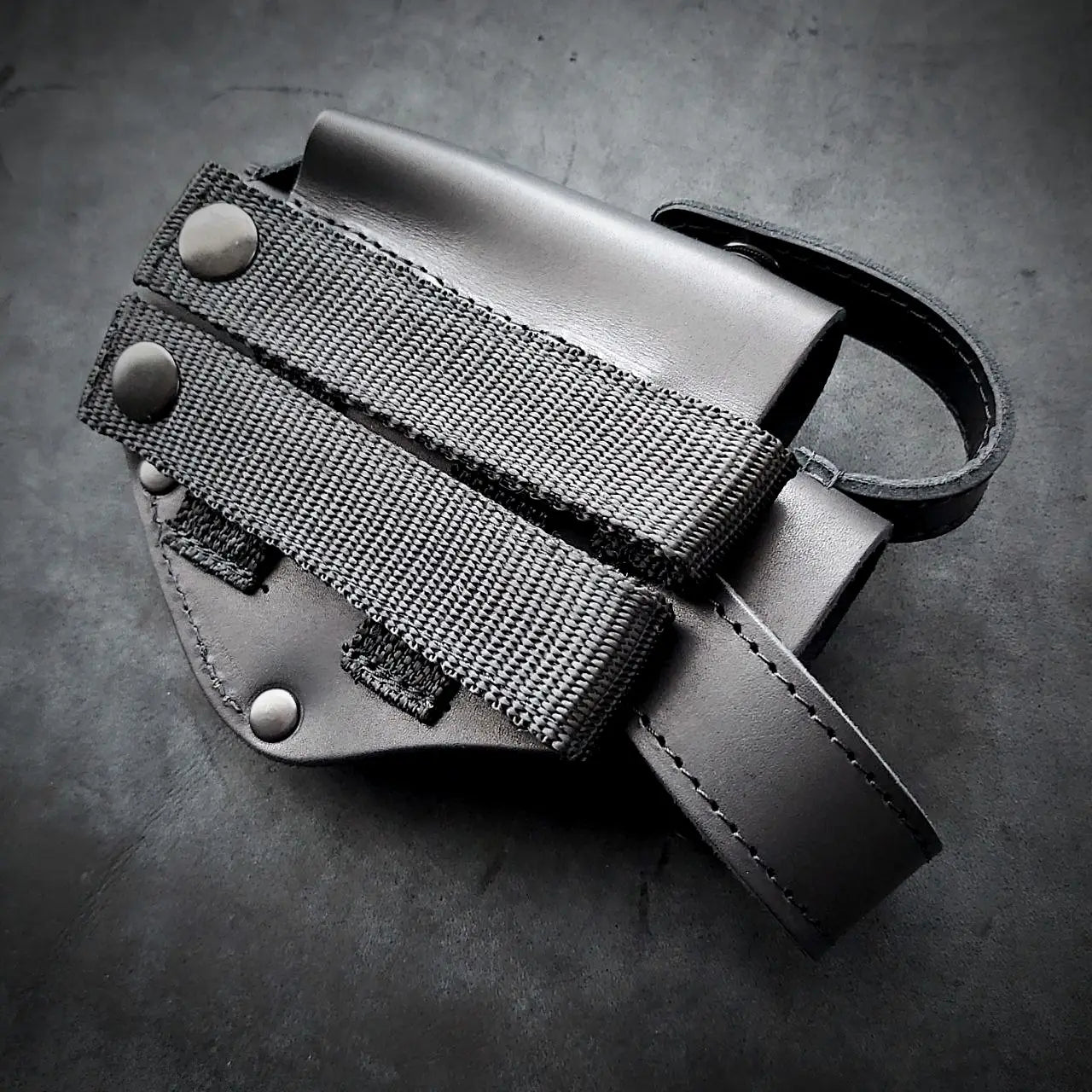 FORT 12/17/20 Leather MOLLE Holster | Black