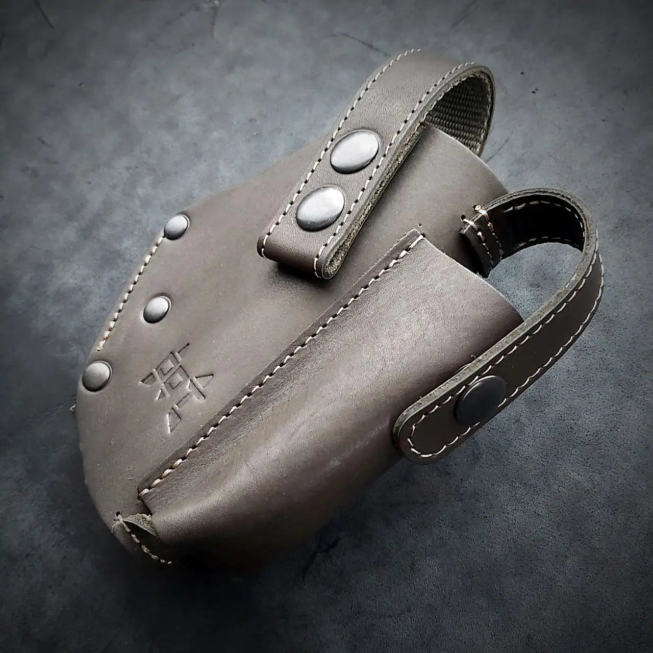 FORT 12/17/20 Leather MOLLE Holster | Dark Olive Green