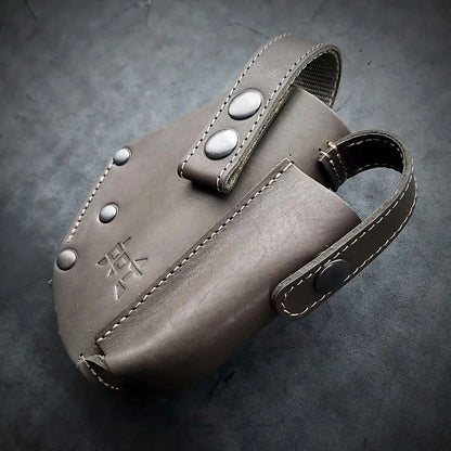 FORT 12/17/20 Leather MOLLE Holster | Dark Olive Green