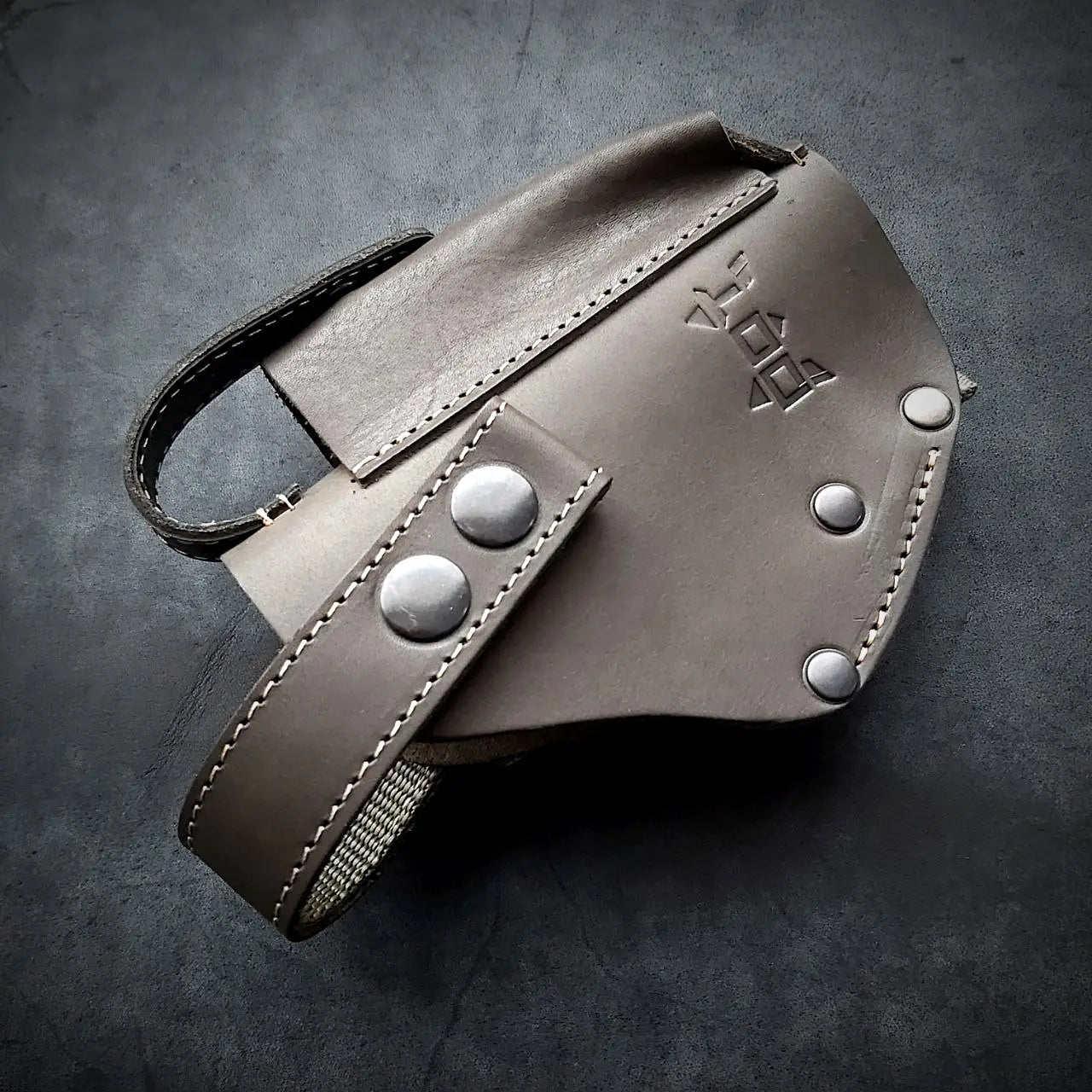 FORT 12/17/20 Leather MOLLE Holster | Dark Olive Green