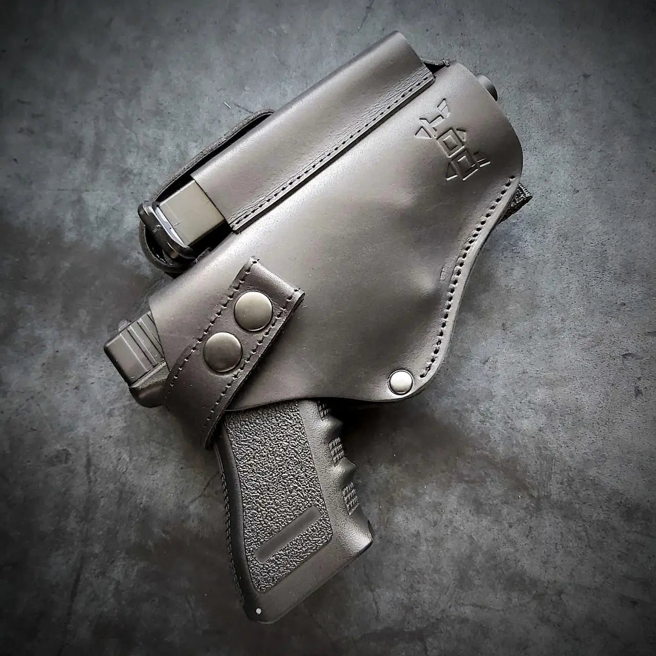 MOLLE Leather Holster for Glock 17 black