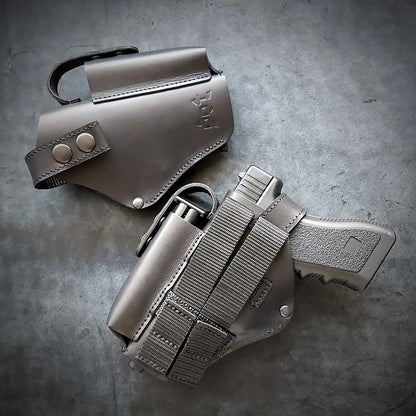 MOLLE Leather Holster for Glock 17 black