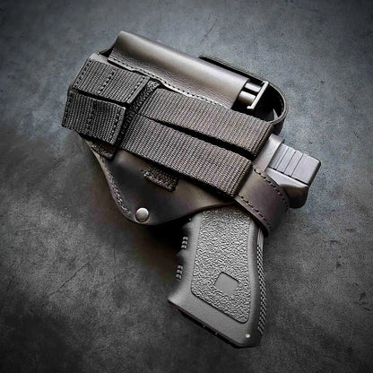 MOLLE Leather Holster for Glock 17 black