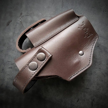 Belt Holster for Glock 17 – Genuine Leather, Brown
