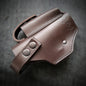 Leather Belt Holster for Glock 19 / Walther PDP Full Size with Magazine Pouch  Brown