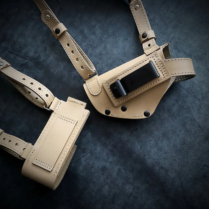 Leather Shoulder Holster for PM with Extra Magazine Pouch | Coyote