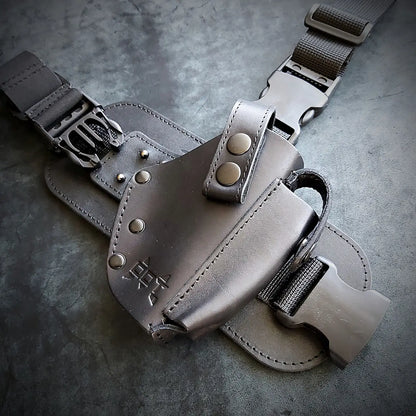 FORT 12/17/20 Leather Drop Leg Holster | Black