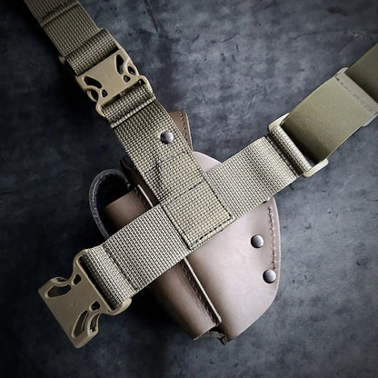FORT 12/17/20 Leather Drop Leg Holster | Dark Olive