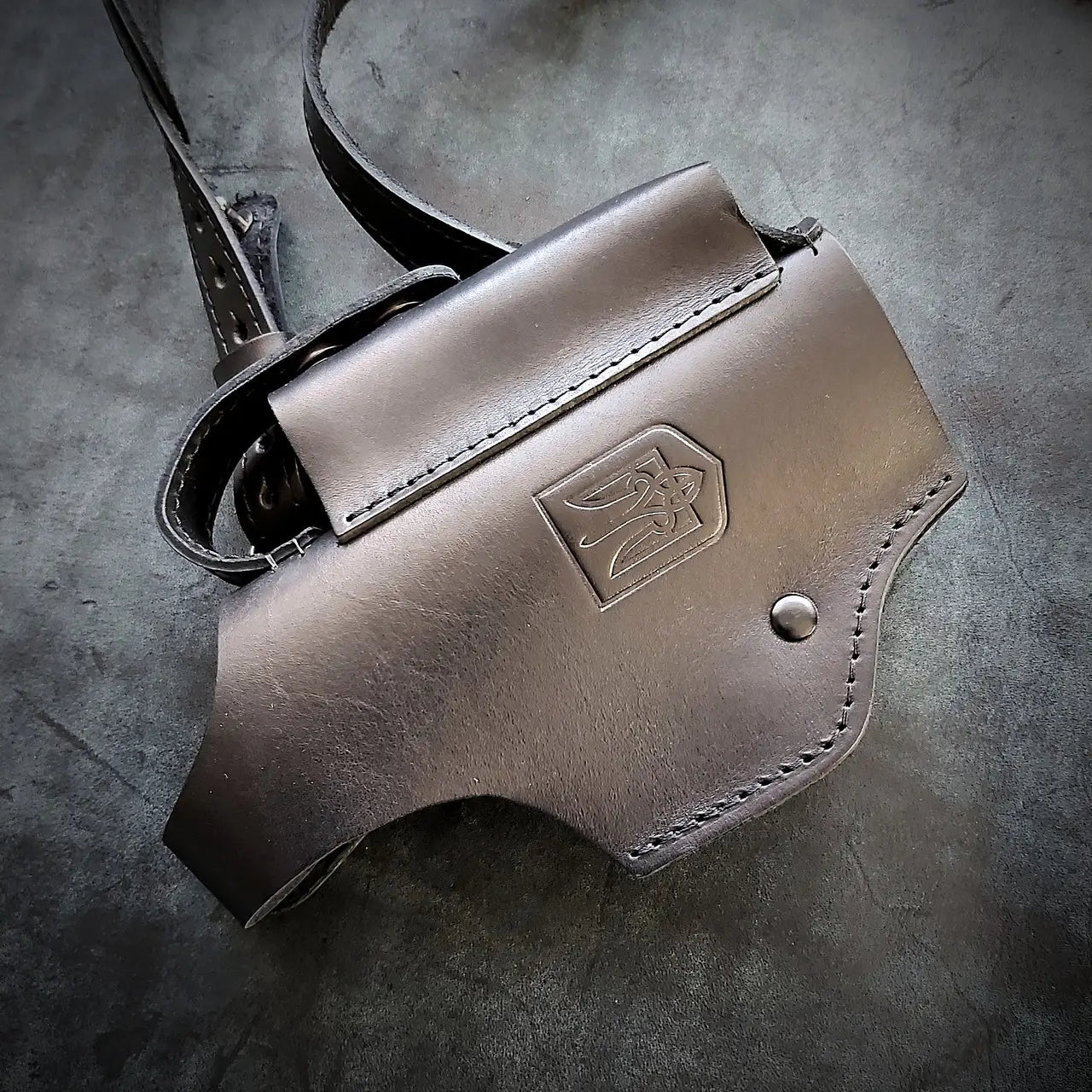 Leather Shoulder Holster for Glock 19  Black