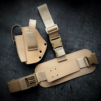 FORT 12/17/20 Leather Drop Leg Holster Coyote