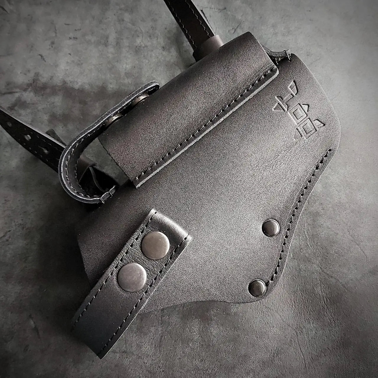 Leather Shoulder Holster for Glock 17 – Concealed Carry, Black