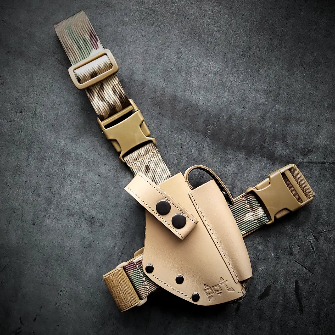 Drop Leg Leather Holster FORT 12/17/20 | Coyote
