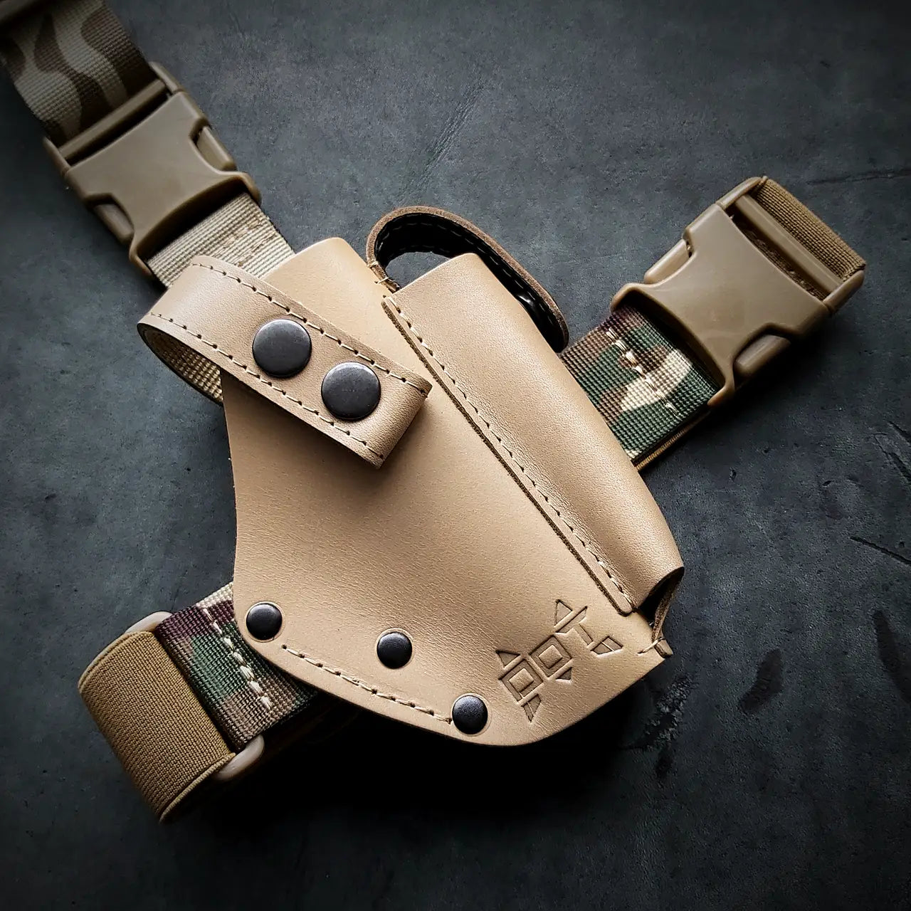 Drop Leg Leather Holster FORT 12/17/20 | Coyote