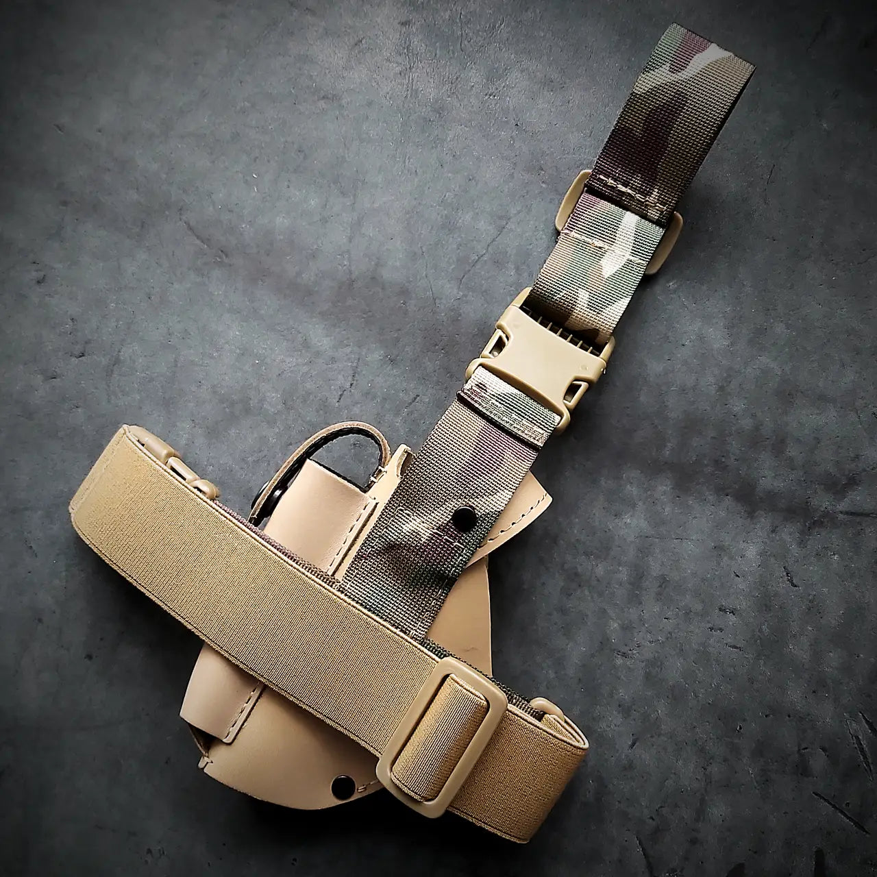 Drop Leg Leather Holster FORT 12/17/20 | Coyote