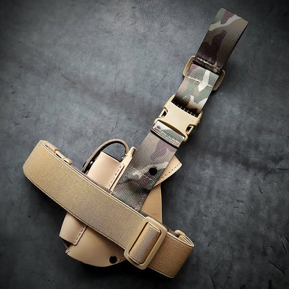 Drop Leg Leather Holster FORT 12/17/20 | Coyote