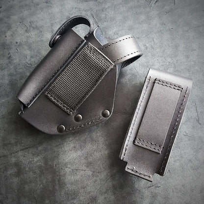 Thigh Holster for PM with Magazine Pouch | Leather | Black