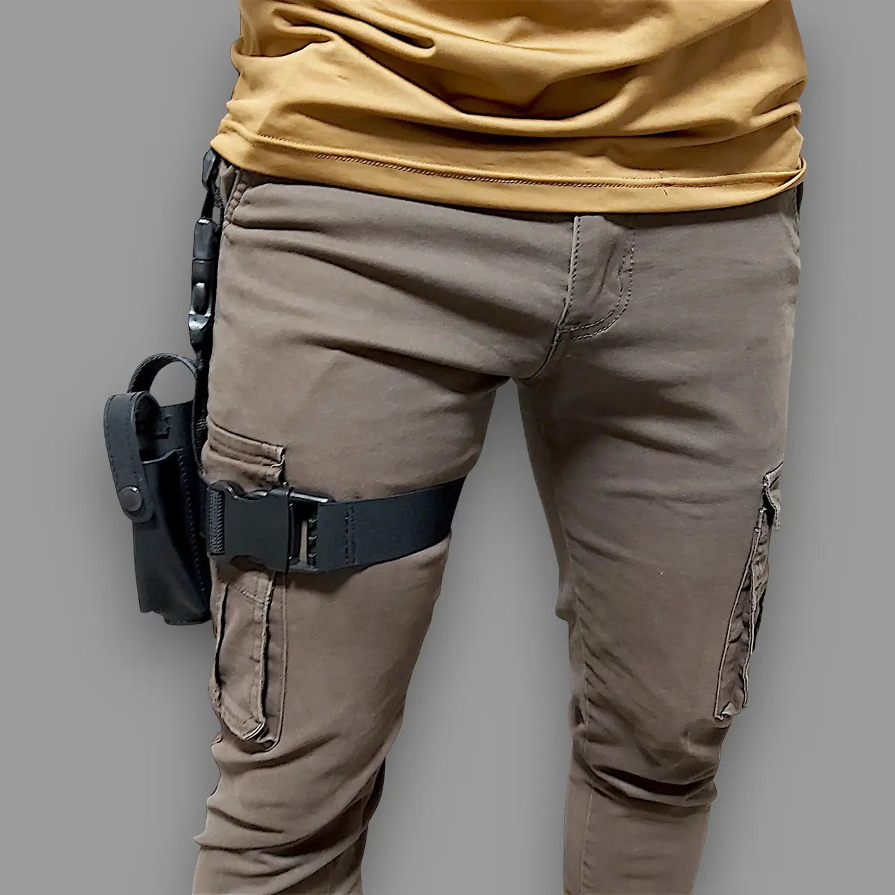 FORT 12/17/20 Leather Drop Leg Holster | Black
