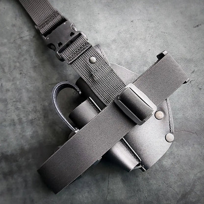 FORT 12/17/20 Leather Drop Leg Holster | Black
