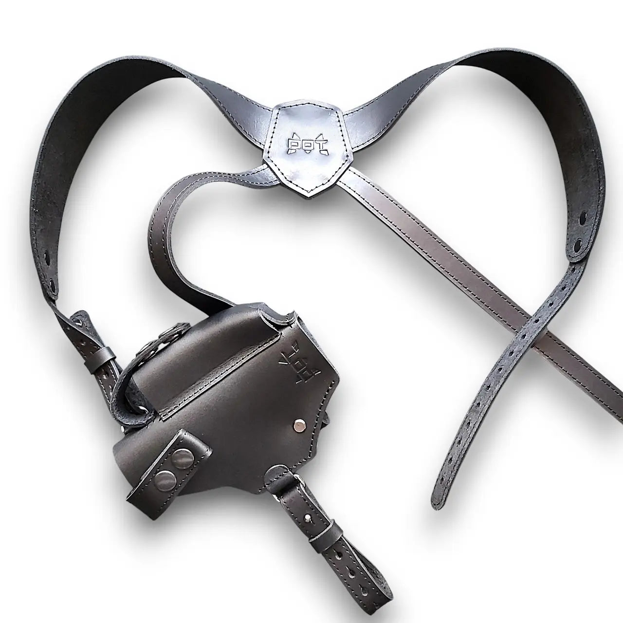 Leather Shoulder Holster for Glock 17  black