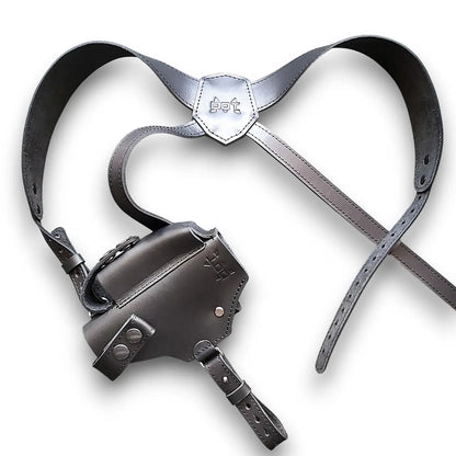 Leather Shoulder Holster for Glock 17  black