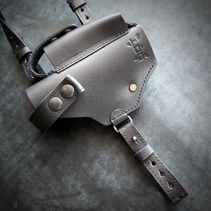 Leather Shoulder Holster for Glock 17  black