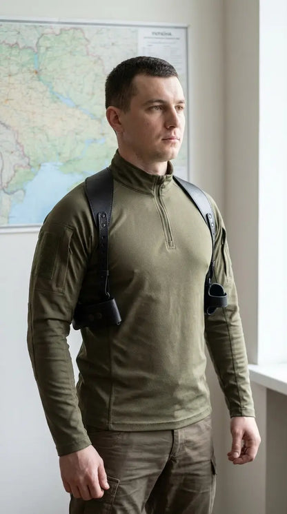 FORT 12/17/20 Leather Shoulder Holster Black