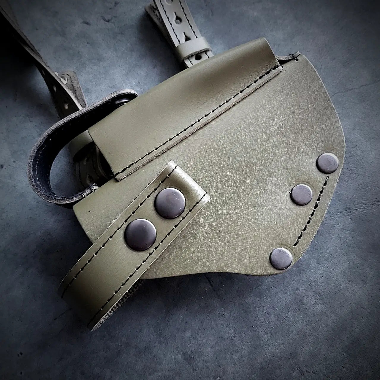 FORT 12/17/20 Leather Shoulder Holster for Concealed Carry | Olive