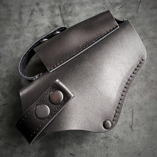 Leather Belt Holster for Glock 17  Black