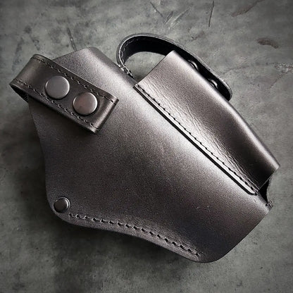 Leather Belt Holster for Glock 17  Black