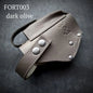 FORT 12/17/20 Leather MOLLE Holster | Dark Olive Green