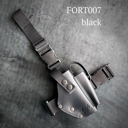 FORT 12/17/20 Leather Drop Leg Holster | Black