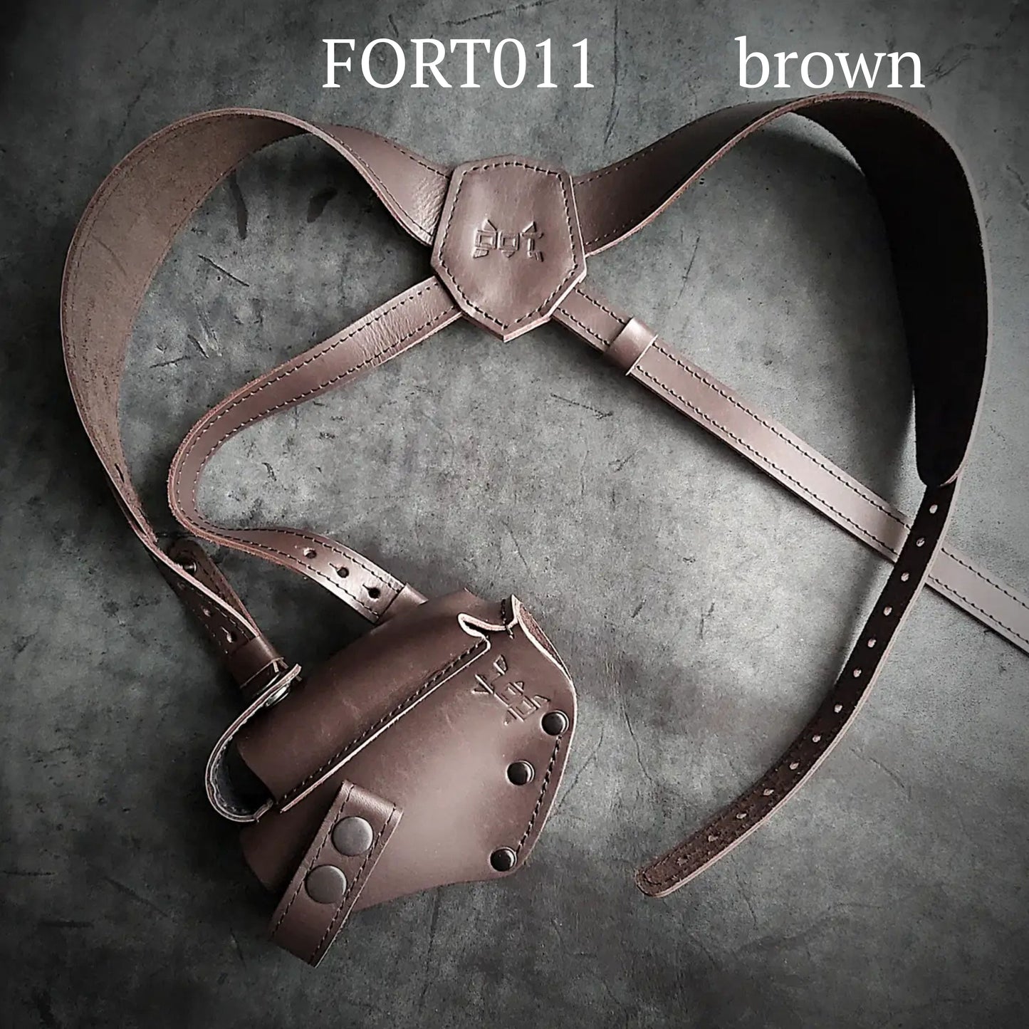 Leather Shoulder Holster for FORT 12/17/20 | Concealed Carry | Brown