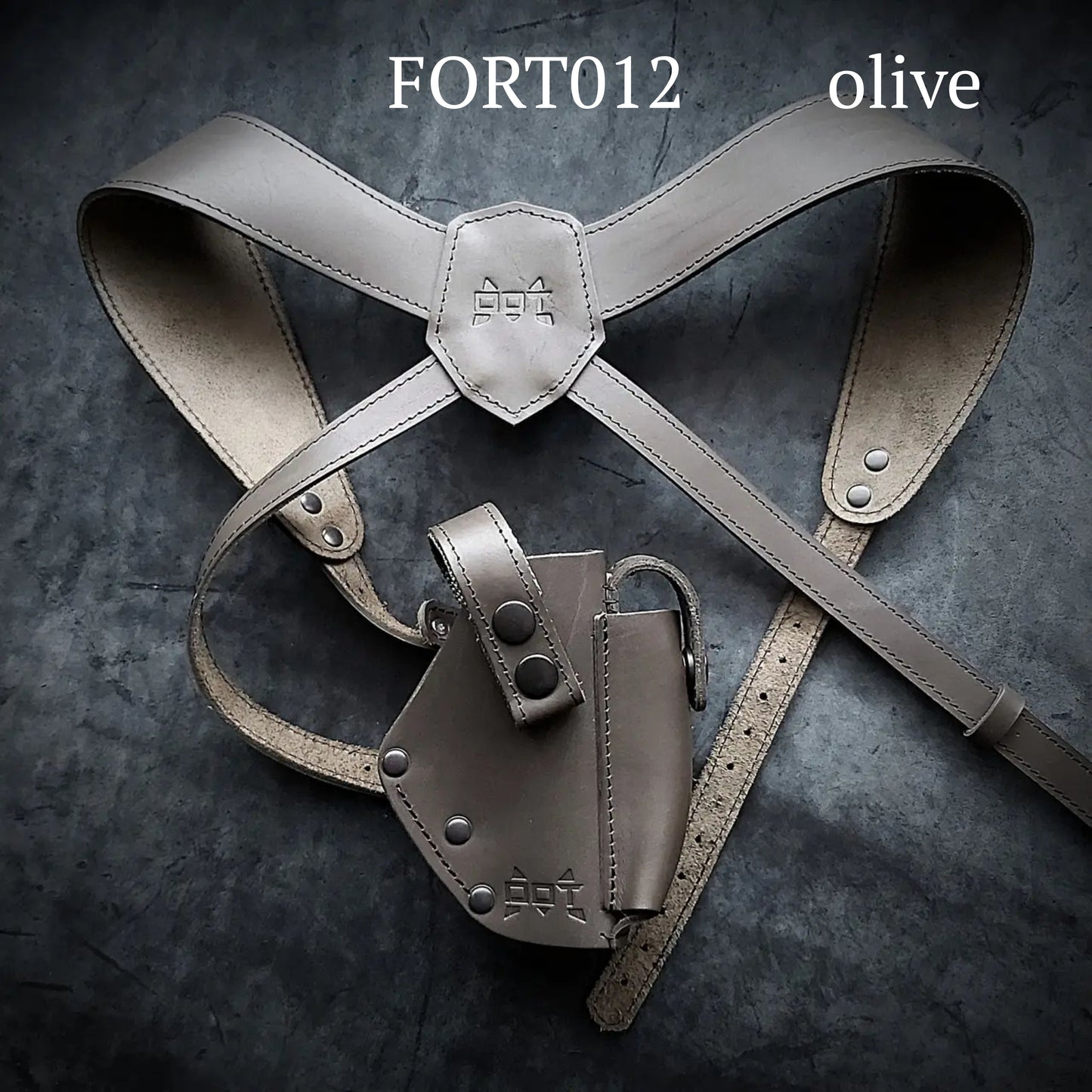 FORT 12/17/20 Leather Shoulder Holster for Concealed Carry | Olive