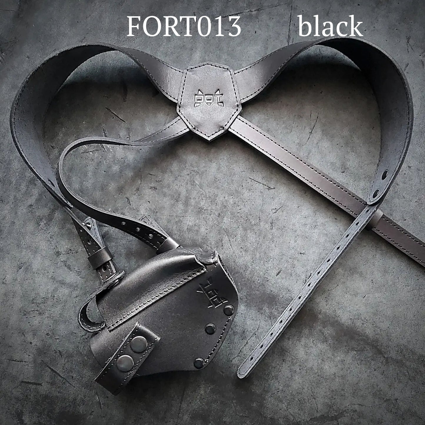 Leather Shoulder Holster for FORT 12/17/20 | Concealed Carry | Black