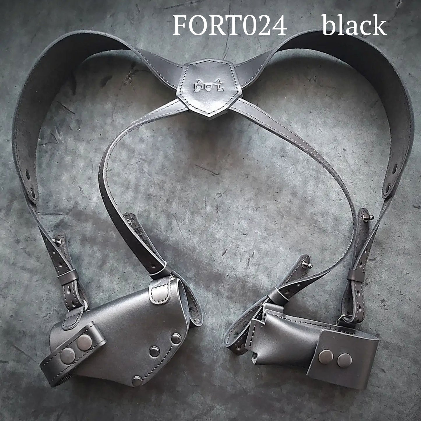 FORT 12/17/20 Leather Shoulder Holster Black