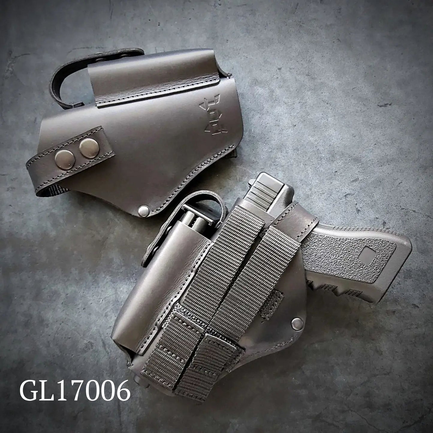 MOLLE Leather Holster for Glock 17 black