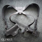 Leather Shoulder Holster for Glock 19 with Extra Magazine Pouch  Black